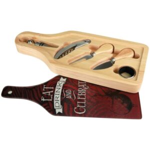 Enhance Your Entertaining Experience with Our Customizable 6-Piece Wine and Cheese Set